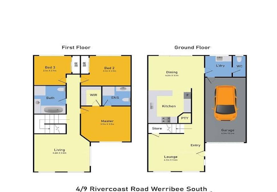 4/9 Rivercoast Road, Werribee South, VIC, 3030 - Floorplan 1