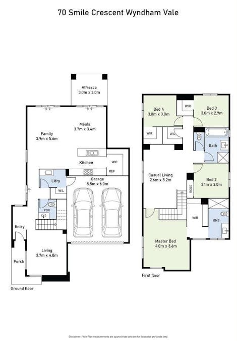 70 Smile Crescent, Wyndham Vale, VIC, 3024 - Floorplan 1