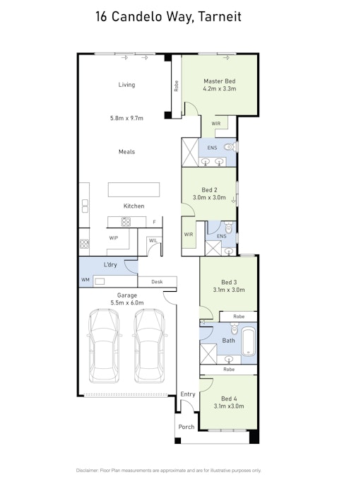 16 Candelo Way, Tarneit, VIC, 3029 - Floorplan 1