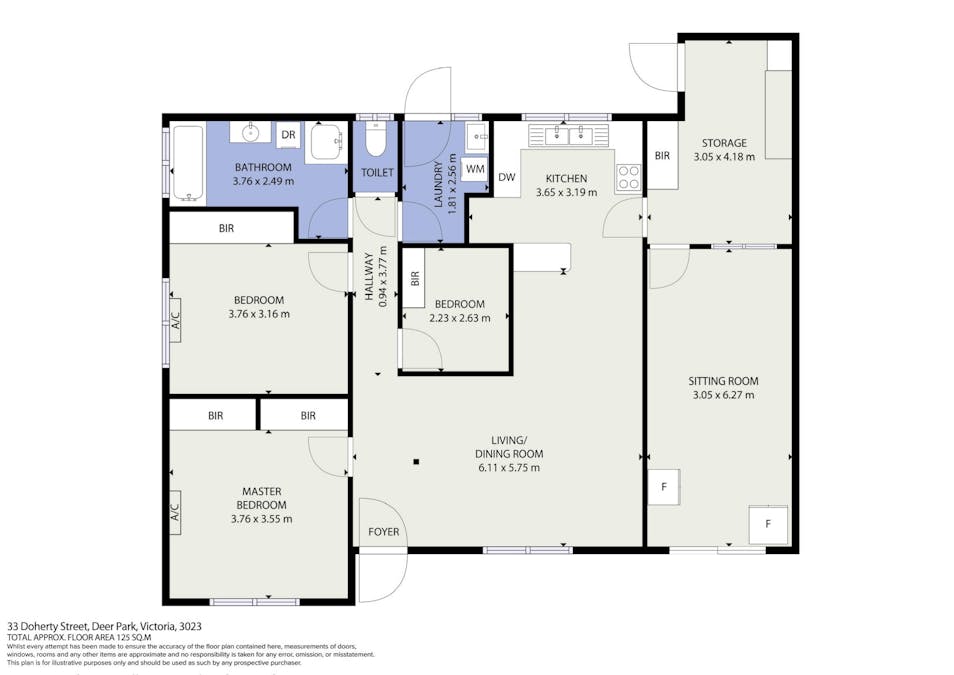 1/33 Doherty Street, Deer Park, VIC, 3023 - Floorplan 1