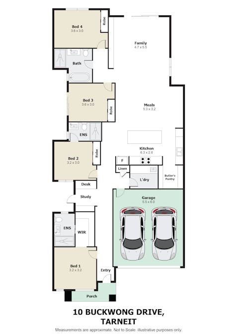 10 Buckwong Drive, Tarneit, VIC, 3029 - Floorplan 1