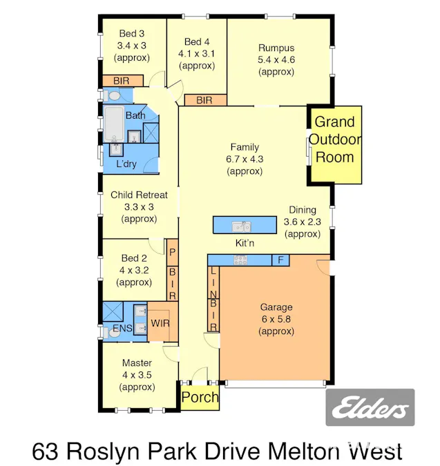 63 Roslyn Park Drive, Harkness, VIC, 3337 - Floorplan 1