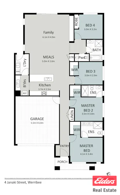 4 Janaki Street, Werribee, VIC, 3030 - Floorplan 1