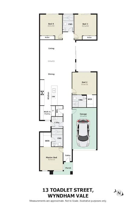 13 Toadlet Street, Wyndham Vale, VIC, 3024 - Floorplan 1