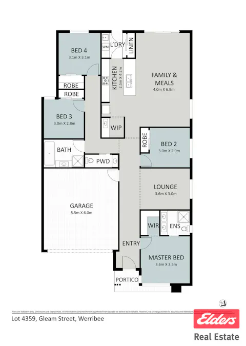 7 Gleam Street, Werribee, VIC, 3030 - Floorplan 1