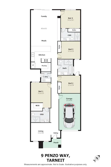 9 Penzo Way, Tarneit, VIC, 3029 - Floorplan 1