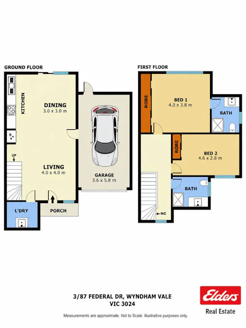 3/87 Federal Drive, Wyndham Vale, VIC, 3024 - Floorplan 1