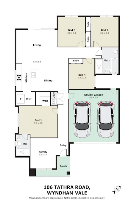 106 Tathra Road, Wyndham Vale, VIC, 3024 - Floorplan 1