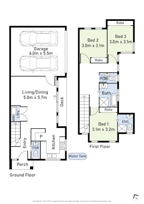 3/174 Duncans Road, Werribee, VIC, 3030 - Floorplan 1