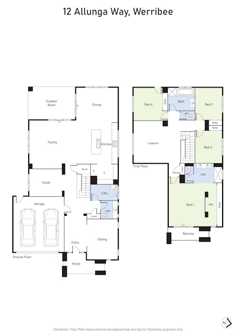 12 Allunga Way, Werribee, VIC, 3030 - Floorplan 1