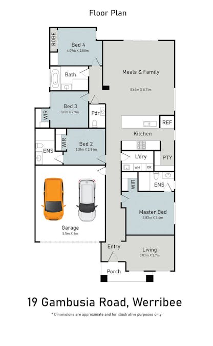 19 Gambusia Road, Werribee, VIC, 3030 - Floorplan 1