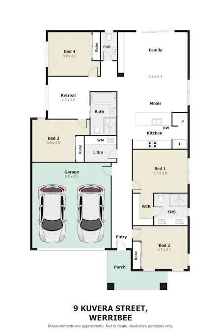 9 Kuvera Street, Werribee, VIC, 3030 - Floorplan 1