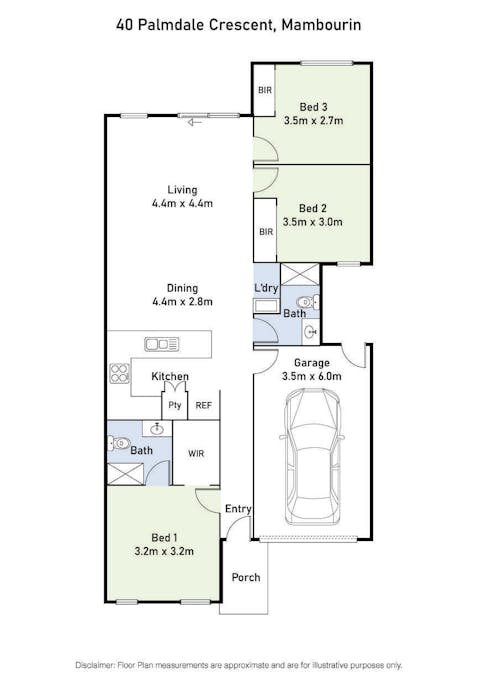40 Palmdale Crescent, Mambourin, VIC, 3024 - Floorplan 1