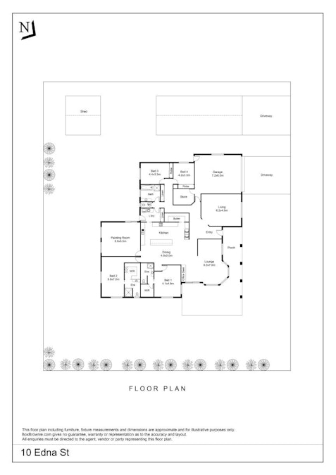 10 Edna Street, Roma, QLD, 4455 - Floorplan 1