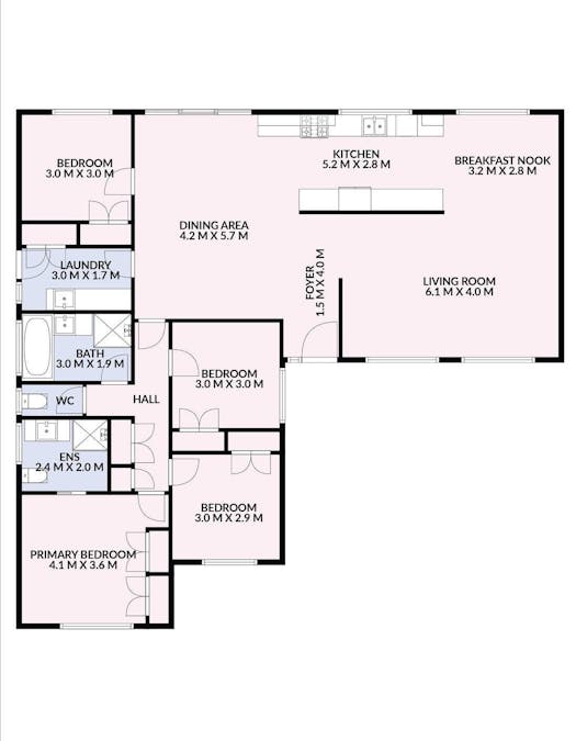 2 Meadow Grove, Mildura, VIC, 3500 - Floorplan 1
