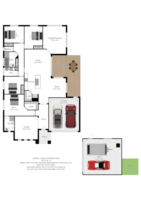 10 Lauren Place, Wodonga, VIC, 3690 - Floorplan 1