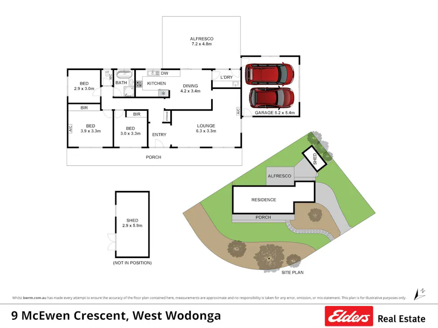 9 McEwen Crescent, West Wodonga, VIC, 3690 - Floorplan 1