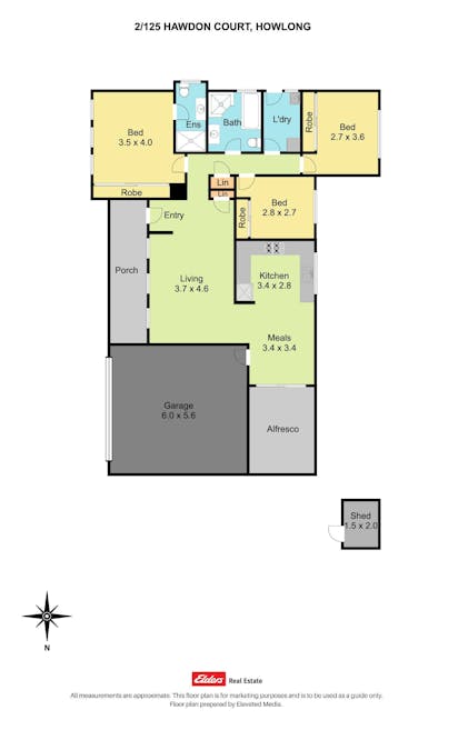 2/125 Hawdon Court, Howlong, NSW, 2643 - Floorplan 1