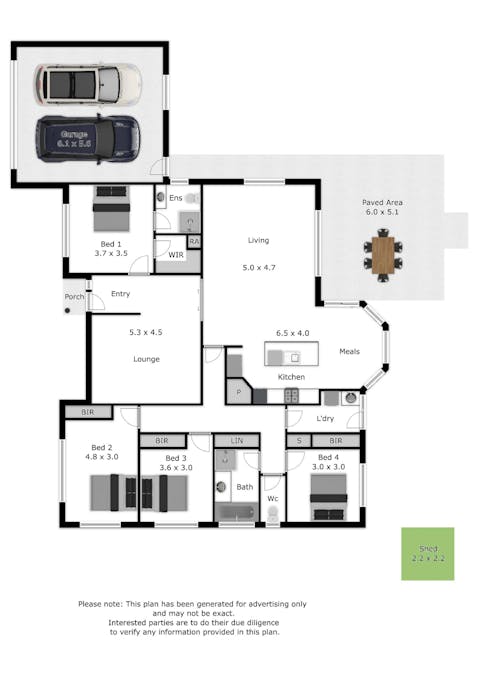24 Donnington Drive, Wodonga, VIC, 3690 - Floorplan 1
