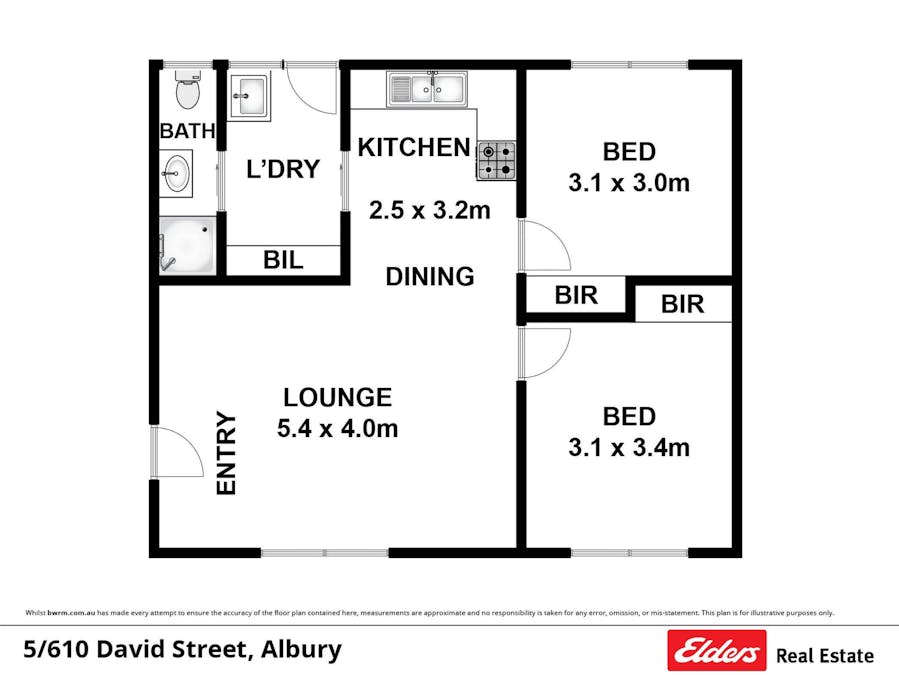 5/610 David Street, Albury, NSW, 2640 - Floorplan 1