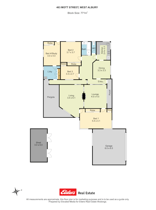 463 Mott Street, Albury, NSW, 2640 - Floorplan 1