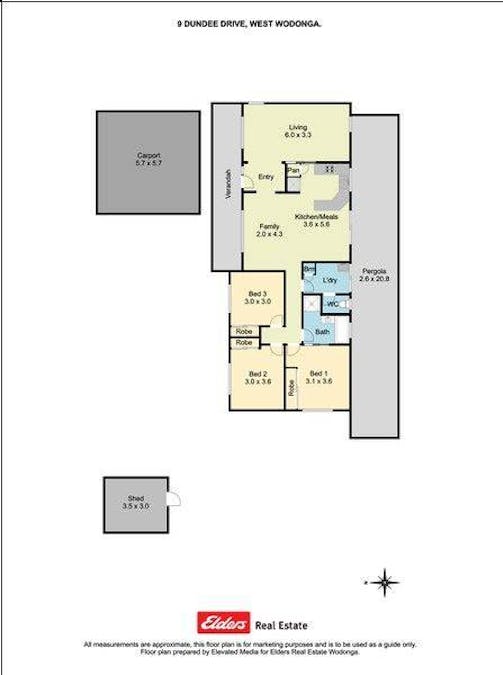 9 Dundee Drive, West Wodonga, VIC, 3690 - Floorplan 1