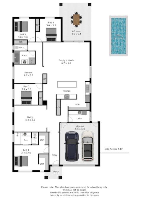 8 Avenel Circuit, Wodonga, VIC, 3690 - Floorplan 1