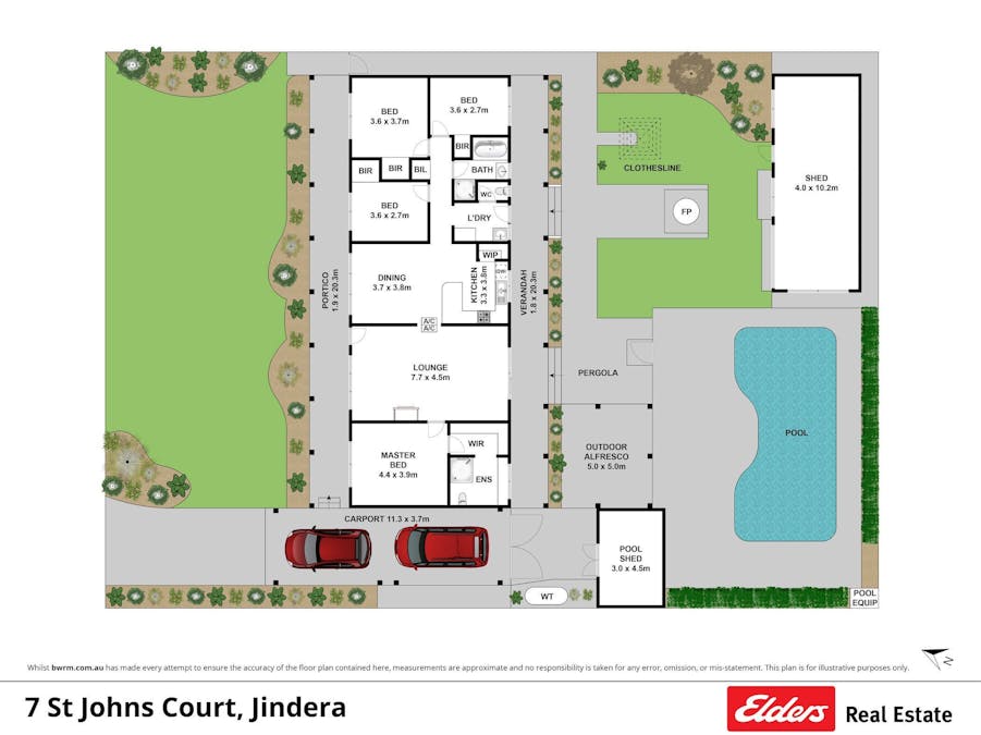 7 St Johns Court, Jindera, NSW, 2642 - Floorplan 1