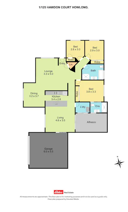1/125 Hawdon Court, Howlong, NSW, 2643 - Floorplan 1