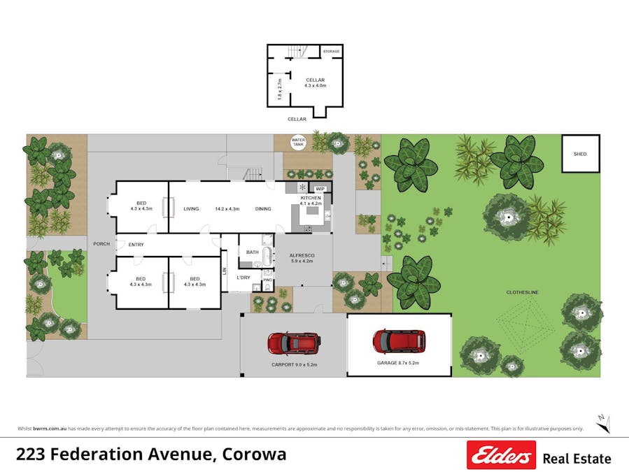 223 Federation Avenue, Corowa, NSW, 2646 - Floorplan 1