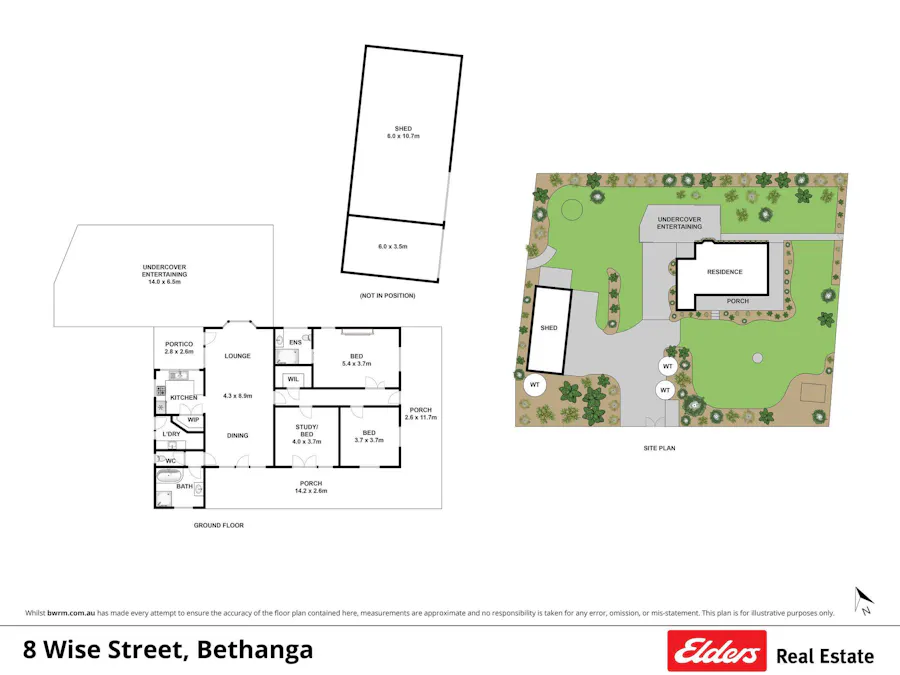8 Wise Street, Bethanga, VIC, 3691 - Floorplan 1