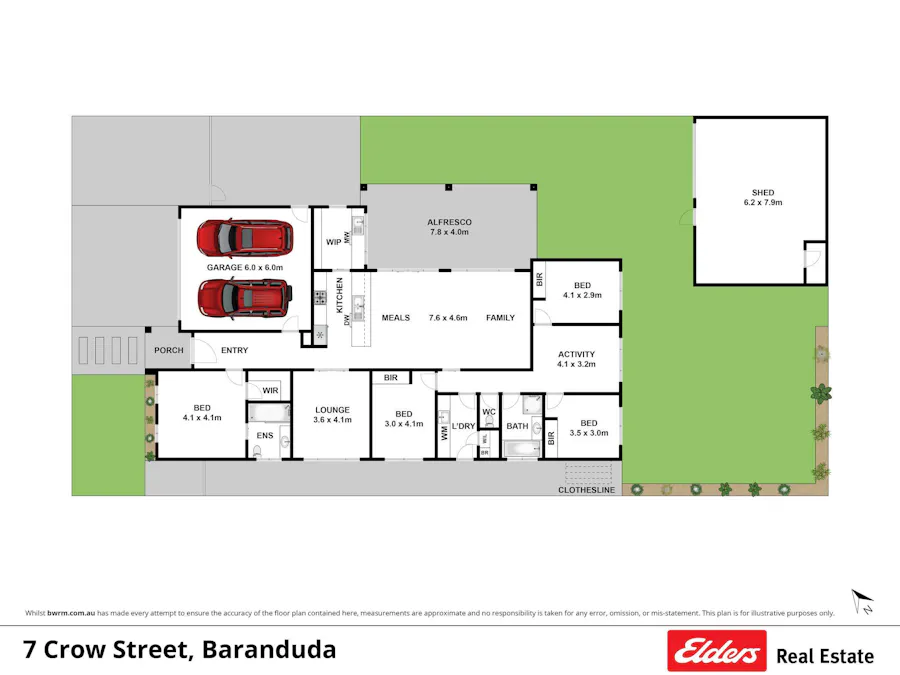 7 Crow Street, Baranduda, VIC, 3691 - Floorplan 1