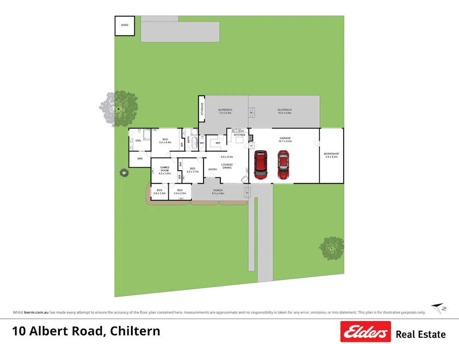 10-12 Albert Road, Chiltern, VIC, 3683 - Floorplan 1