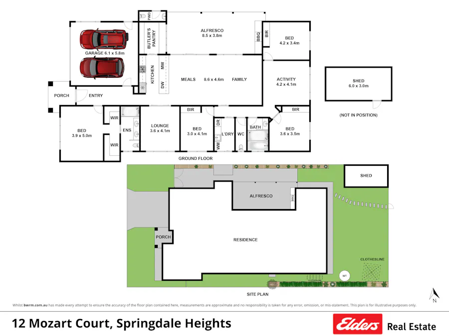 12 Mozart Court, Springdale Heights, NSW, 2641 - Floorplan 1