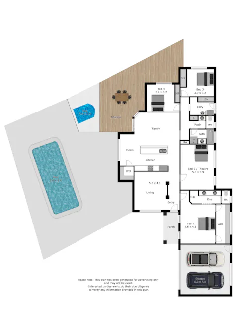 6 Toy Court, Wodonga, VIC, 3690 - Floorplan 1