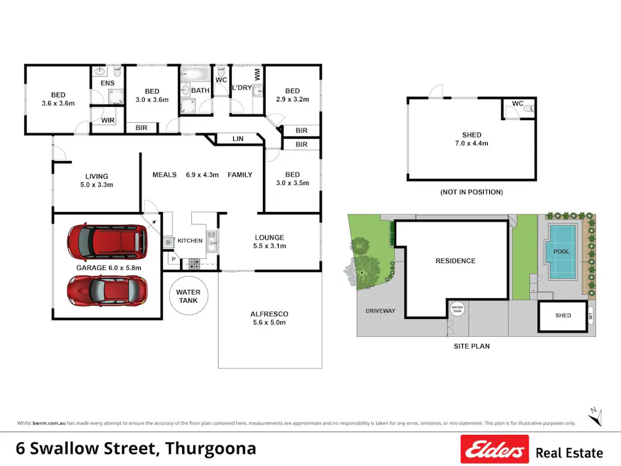 6 Swallow Street, Thurgoona, NSW, 2640 - Floorplan 1