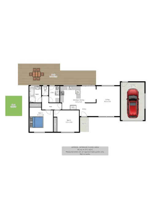 1/16 Kyle Court, Wodonga, VIC, 3690 - Floorplan 1