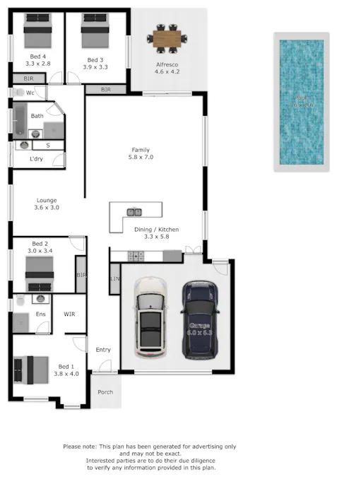 388 Beechworth Road, Wodonga, VIC, 3690 - Floorplan 1