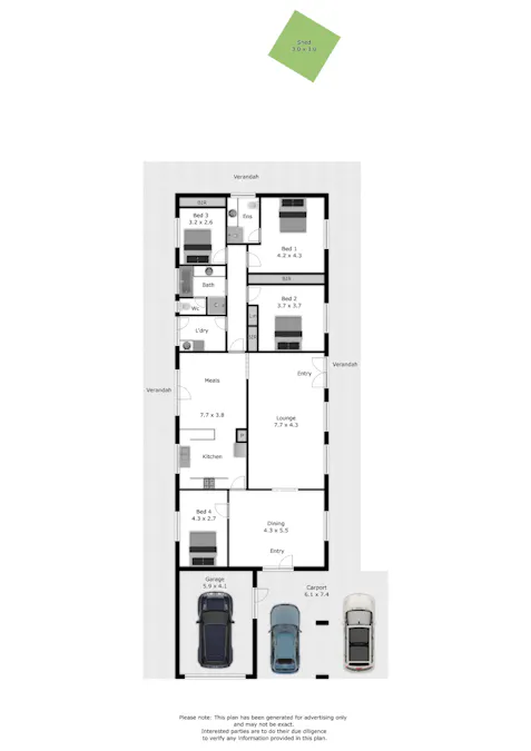 2 Buntz Court, Wodonga, VIC, 3690 - Floorplan 1