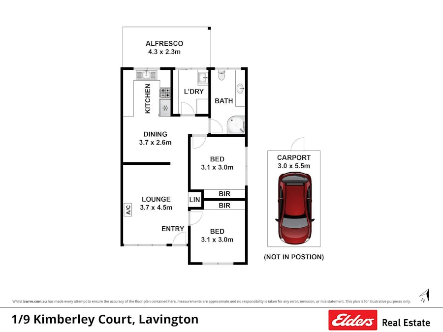 1-3/9 Kimberly Court, Lavington, NSW, 2641 - Floorplan 2