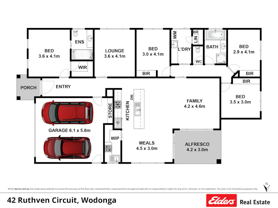 42 Ruthven Circuit, Wodonga, VIC, 3690 - Floorplan 1