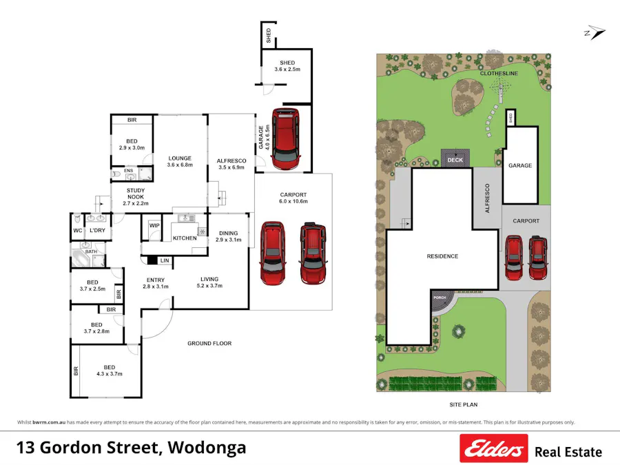 13 Gordon Street, Wodonga, VIC, 3690 - Floorplan 1
