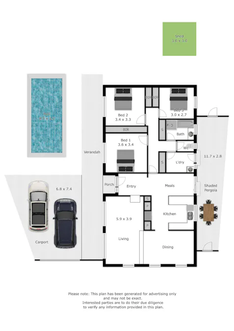 429 Romani Drive, Lavington, NSW, 2641 - Floorplan 1