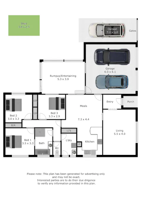 1 Links Street, Wodonga, VIC, 3690 - Floorplan 1