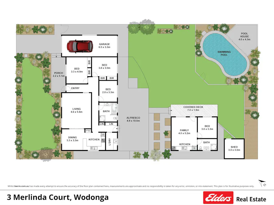 3 Merlinda Court, Wodonga, VIC, 3690 - Floorplan 1