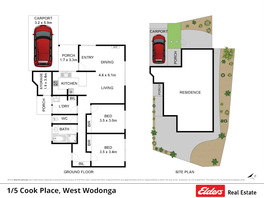 1/5 Cook Place, West Wodonga, VIC, 3690 - Floorplan 1