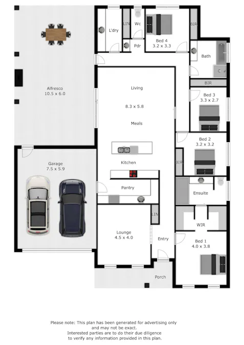 11 Picton Court, Thurgoona, NSW, 2640 - Floorplan 1
