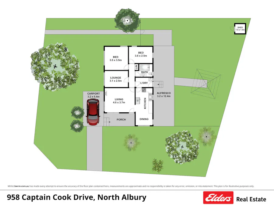 958 Captain Cook Drive, North Albury, NSW, 2640 - Floorplan 1