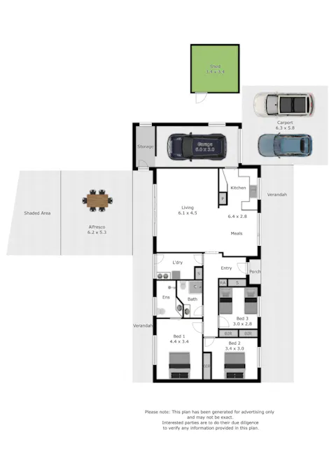 31 Barkly Street, Chiltern, VIC, 3683 - Floorplan 1