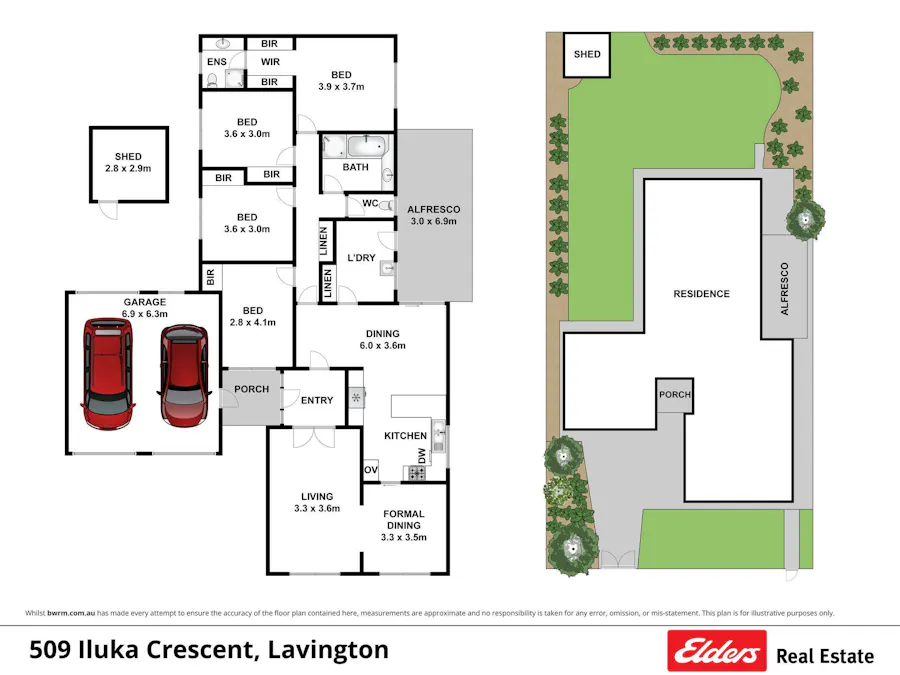 509 Iluka Crescent, Lavington, NSW, 2641 - Floorplan 1